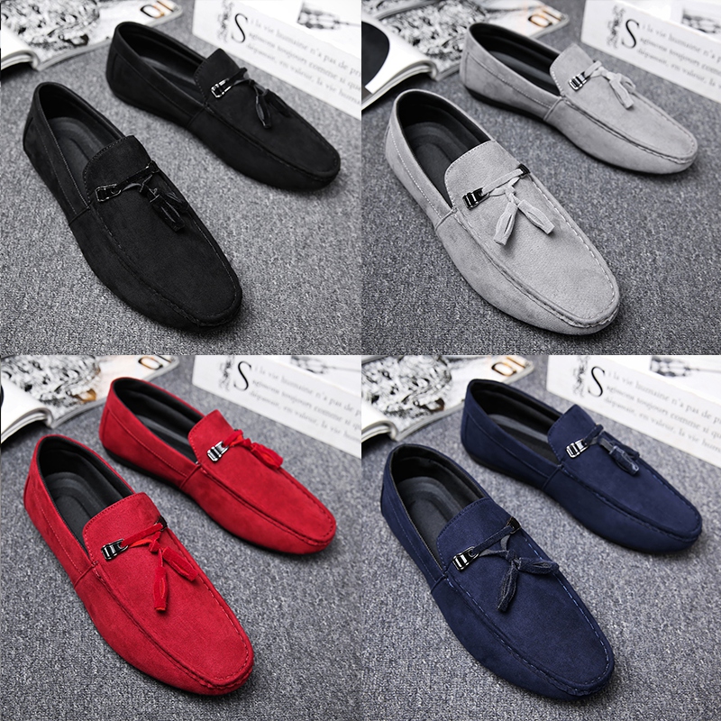 2022 new autumn tassel peas shoes men's pedal leisure spirit social guy loafers loafers tide