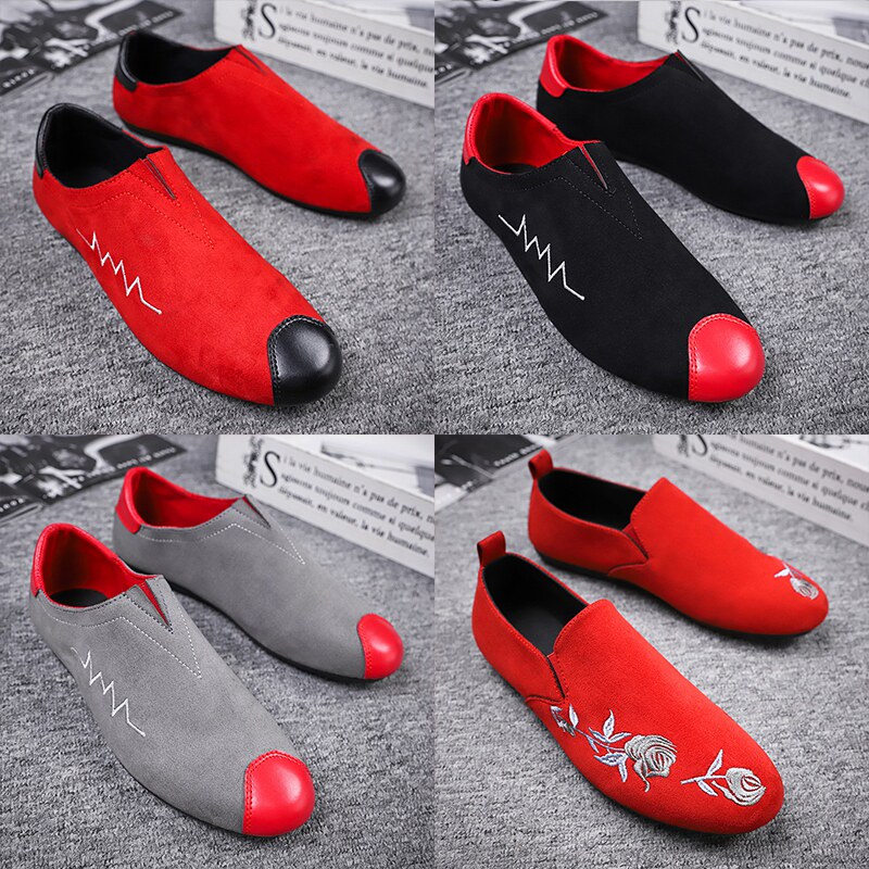 2022 new autumn beanie shoes men's Korean version of the net red all-match lazy shoes a pedal breathable social tide shoes summer