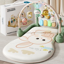 Beiyi baby pedal piano fitness stand 0 to 1 year old 3 months 6 newborn toddlers early education educational puzzle for men and women