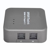 SZHY-LINK audio fiber switcher 3 in 1 out 2 in 1 out with remote control audio fiber distributor 1 minute 2 