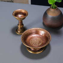 Ready stock for hair care cups brass Nepalese eight auspicious water cups Tibetan-style Buddha supplies Buddha cups in front of the Buddha