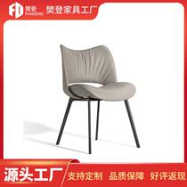 Italian light luxury dining chair home modern simple small apartment model room cafe restaurant backrest designer chair