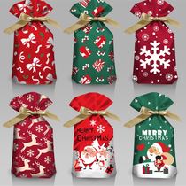 50pcs Merry Christmas Kraft Candy Paper Bag Gift Bags