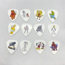 50pcs Multi Pattern 0 71mm Medium Cartoon Guitar Picks Cellu