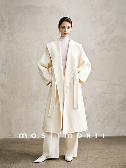 Les Winery MOSIIMORII abrigo de lana para mujer abrigo de lana de doble cara invierno 2025 nuevo abrigo de longitud media