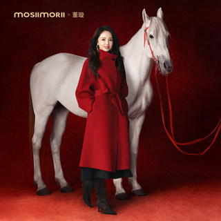 [В том же стиле, что и Dong Xuan—Instant Symphony] Элитный подарочный набор к Году Лошади — Шерстяное пальто-жакет средней длины со воротником-стойкой