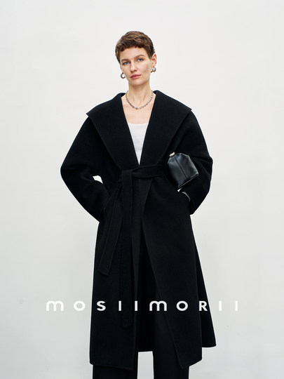 Les Winery MOSIIMORII abrigo de lana para mujer abrigo de lana de doble cara invierno 2025 nuevo abrigo de longitud media