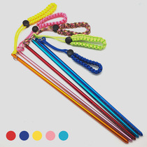 Diving Ding Ding Stick New Aluminum Alloy Water Probe with Outdoor Hand Rope Diving Water Probe Colorful Bottle Knocking Stick