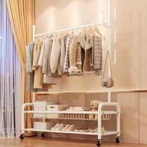 Xinjiang clothes drying rack floor-standing household movable bedroom balcony clothes rack indoor dormitory simple and light