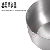 Deepen Splash Hot Oil Small Pan Stainless Steel Showering Oil Sauce Pan Outdoor Mini Oil Burning Oil Pan Home Cooking Pan