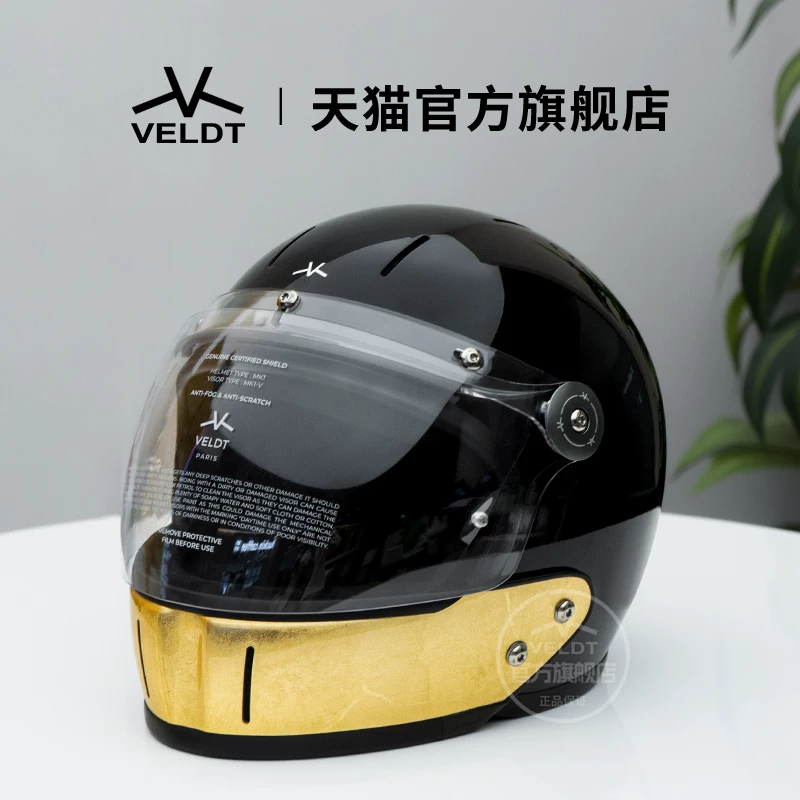 Карбоновый ретро-шлем VELDT подходит для мотоциклов с полной защитой Triumph Harley, комбинированный шлем Velт
