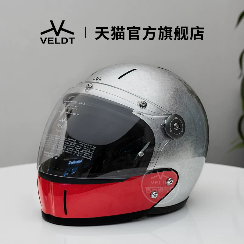 Карбоновый ретро-шлем VELDT подходит для мотоциклов с полной защитой Triumph Harley, комбинированный шлем Velт