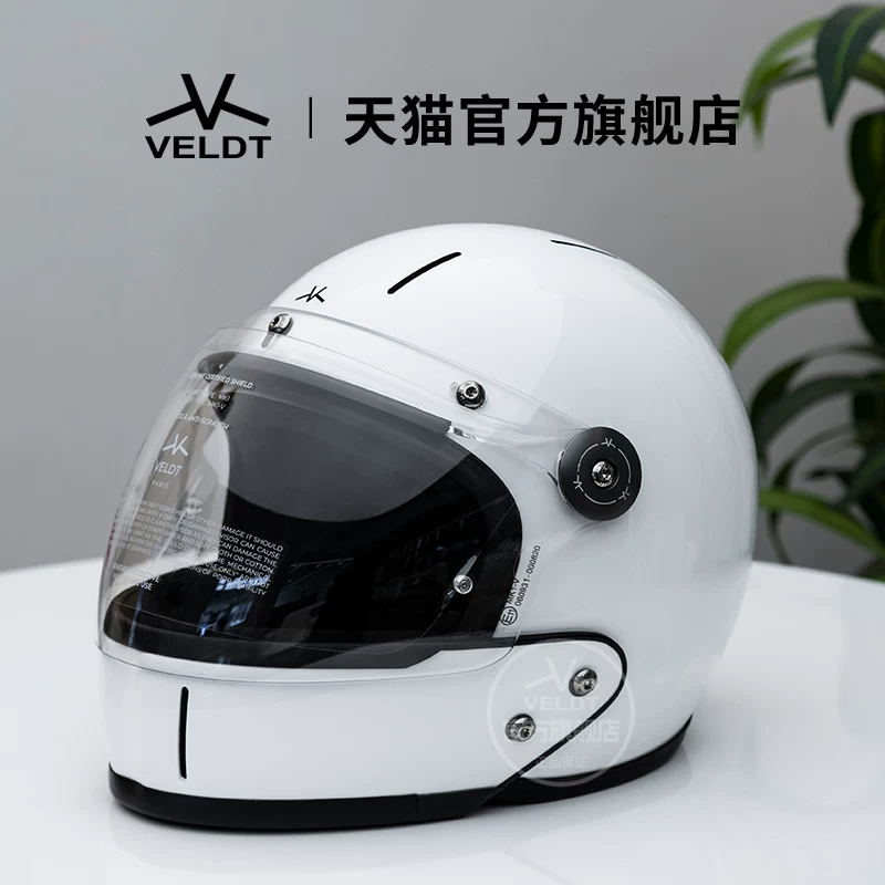 Карбоновый ретро-шлем VELDT подходит для мотоциклов с полной защитой Triumph Harley, комбинированный шлем Velт
