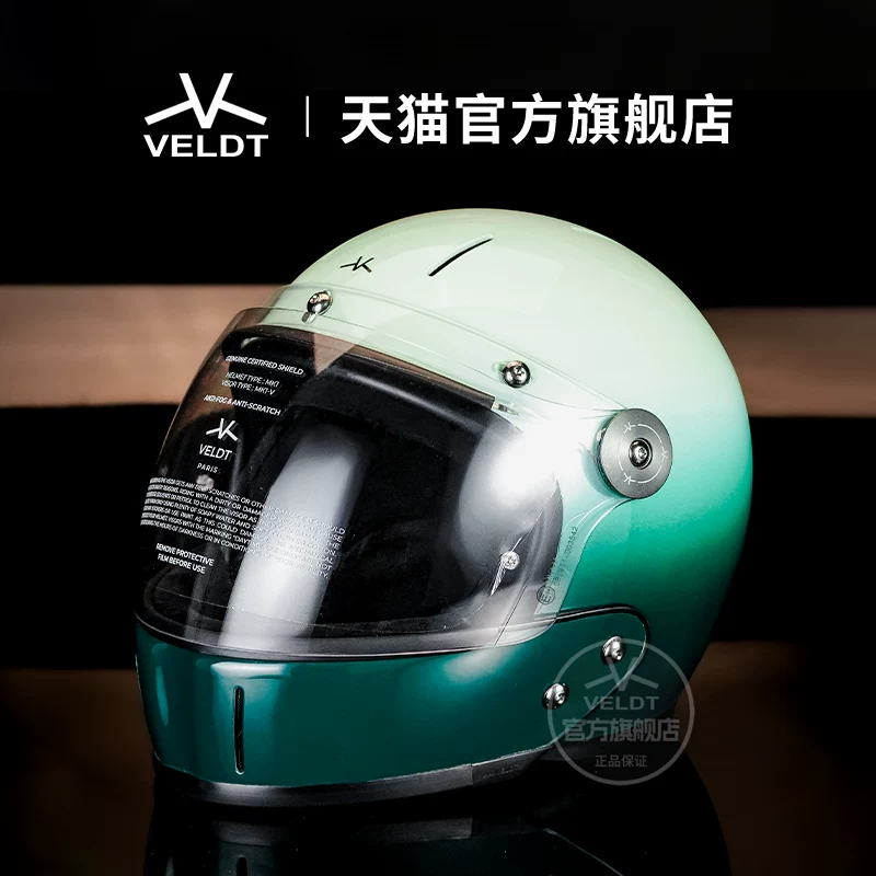 Карбоновый ретро-шлем VELDT подходит для мотоциклов с полной защитой Triumph Harley, комбинированный шлем Velт