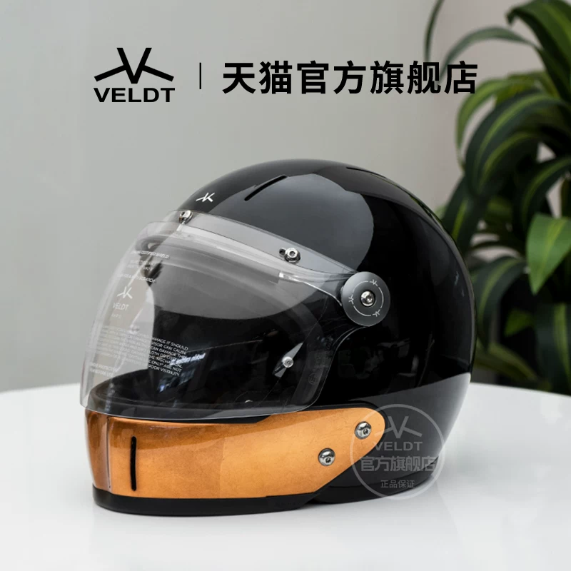 Карбоновый ретро-шлем VELDT подходит для мотоциклов с полной защитой Triumph Harley, комбинированный шлем Velт