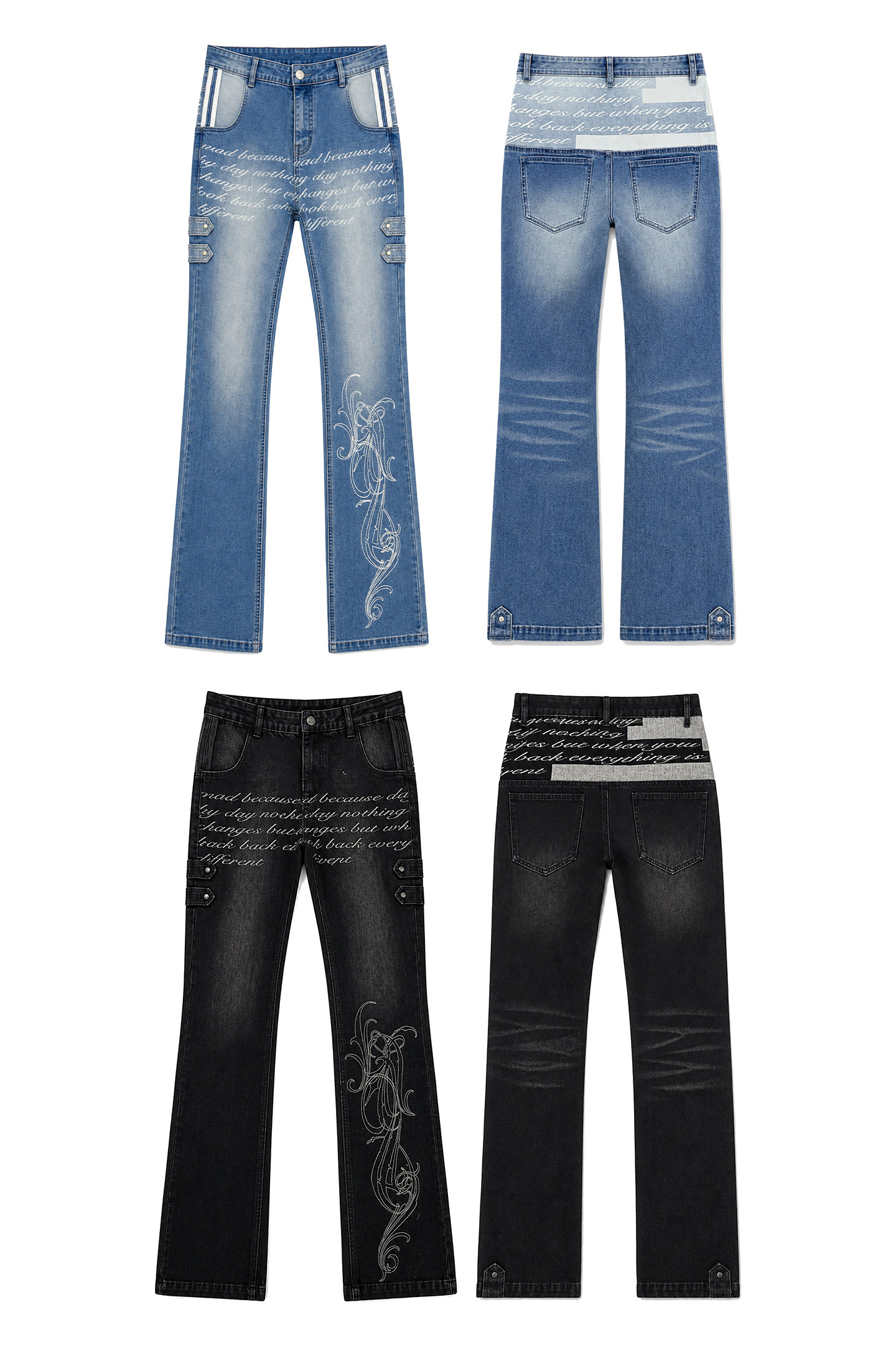 PAIKI Reverse Washed Slim-Fit Jeans