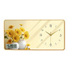 Sunflower Living Room Decorative Painting 2025 New Model Radio-Controlled Clock Perpetual Calendar Wall Clock No-Drill High-End Wall-Mounted Clock