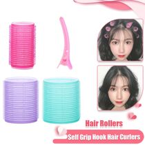 6Pcs Hair Rollers Self Grip Hook Hair Curlers Heatless Hair