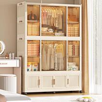 Japanese imported wardrobe multi-grid multi-layer home bedroom storage cabinet clothes storage cabinet snack storage cabinet simple