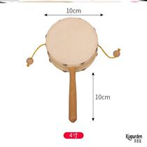 Rattle old-fashioned traditional Chinese style newborn infants boys and girls childrens wooden toys wooden rattle