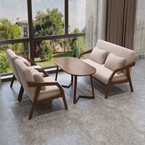 Cafe leisure tables and chairs milk tea shop bar book bar barbecue shop special restaurant deck sofa chair