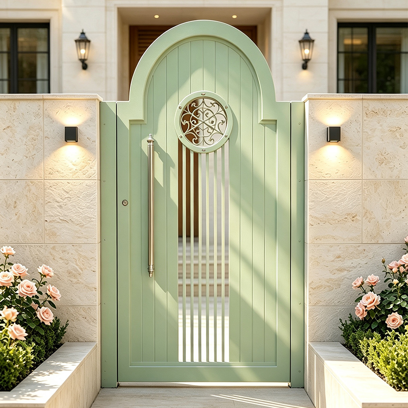 Aluminum Alloy Villa Garden Door, Aluminum Alloy Courtyard Gate, French-Style Community Outdoor Gate, Homestay Rural Yard Gate Aluminum Alloy Villa Garden Door, Aluminum Alloy Courtyard Gate, French-Style Community Outdoor Gate, Homestay Rural Yard Gate