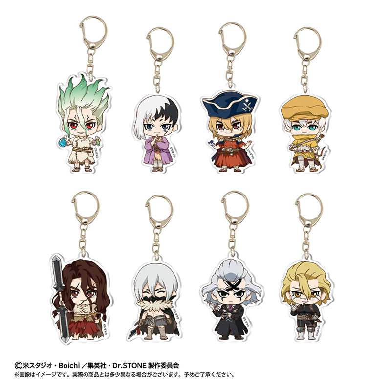 【Tapioca in Stock】Stone Age Official Merchandise Popup Acrylic Keychain Blind Box (8 Types in Total)