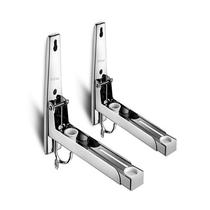 Kitchen thickened 304 stainless steel microwave oven rack oven storage rack hanging bracket wall-mounted telescopic wall rack