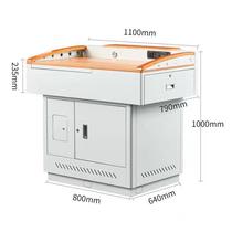 Functional teaching center console table campus 863 classroom multi-teacher audio-visual class communication thickened multi-steel speaking media