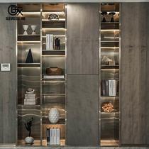 Customized stainless steel niche embedded extremely narrow bathroom bathroom shelf metal TV frame wall cabinet background wall