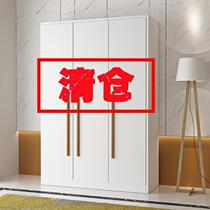 Wardrobe home bedroom furniture solid wood large wardrobe economical rental room with double door simple cabinet storage cabinet