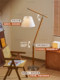 Exclusive Design, Vintage Solid Wood Swing Arm Floor Lamp, Bedroom Study Reading Atmosphere Lamp, Simple Wabi-Sabi Style Table Lamp