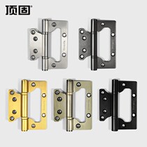 Top solid wooden door slot-free stainless steel hinges 4-inch door hinges Bearing silent butterfly hinges