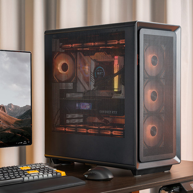 Patriot Fu Shake Qianli Computer Case Atx Vertical Graphics Card 360 Water-Cooled Heat Dissipation Mesh Desktop Main Case