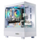 Patriot V60 Sea View Room Case Matx Panoramic 240 Water-Cooled White Gaming Desktop Computer Case