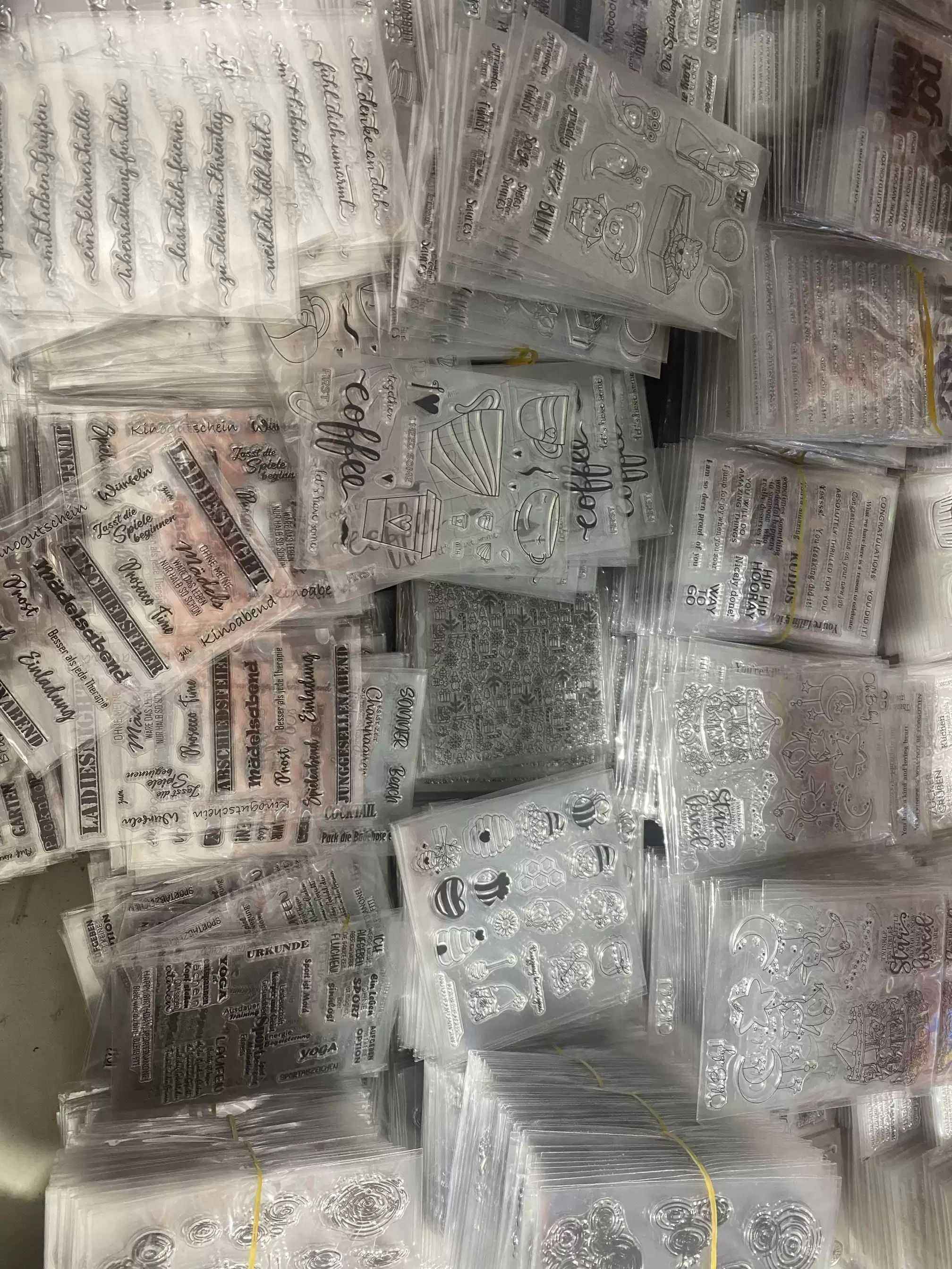 各种月份缩写透明印章硅胶图标DIY手工相册卡片手账装饰