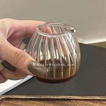 Striped extracted small milk concentrate without Japanese cup Western coffee cup sauce {small milk can mini simple milk