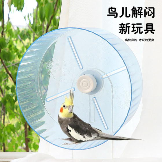 鹦鹉跑轮静音小太阳虎皮牡丹小鸟锻炼训练啃咬解闷玩具解压用品