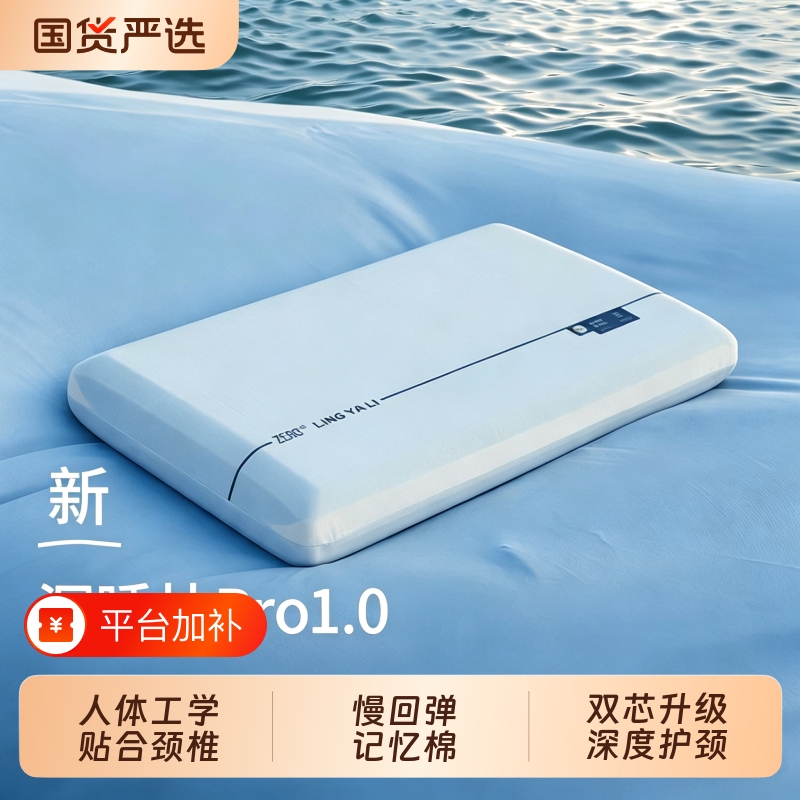 Deep Sleep Pillow, Cervical Spine Protection, Sleep Aid, Adult Pro Slow Rebound Memory Foam Pillow, Special Pillow, Class A, Pair for Dormitory