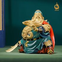 Copper ornaments The Mighty Guan Gong Copper handicrafts home accessories living room tabletop Guan Gong ornaments as gifts