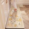 American retro high-end kitchen floor mat, special diatom mud, water-absorbent, oil-absorbent, anti-slip, anti-oil, wipeable, wash-free carpet