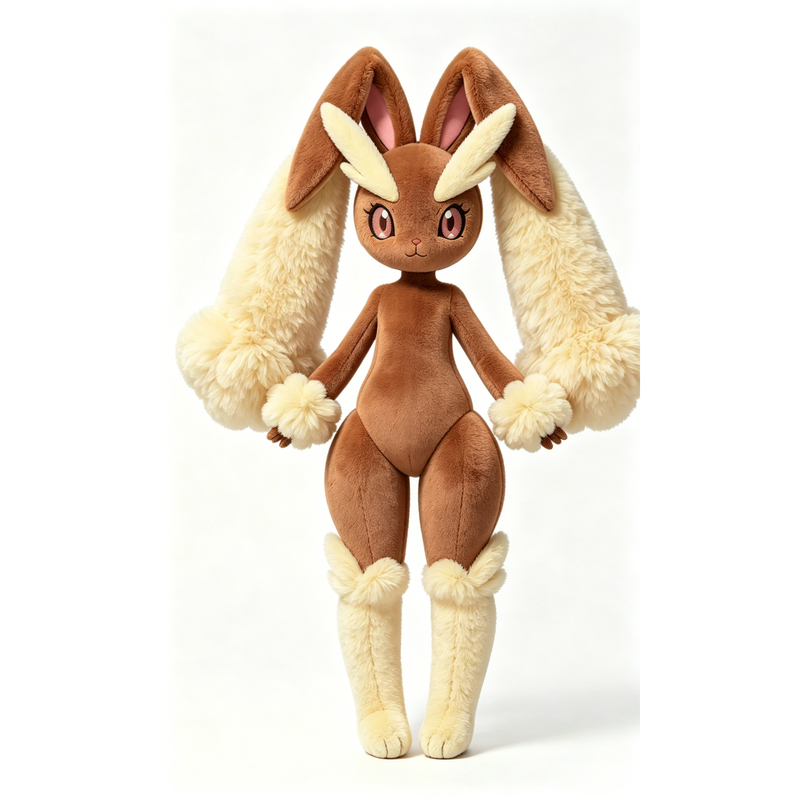 Group Purchase) Idea Player Offers 180 1:1 Scale Life-Size Diku Water Long-Eared Rabbit Plush Toys and Beast Card