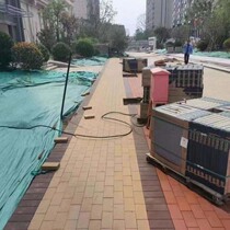 Factory direct supply of solid floor sintered brick square non-slip colored floor tiles sidewalk clay bricks