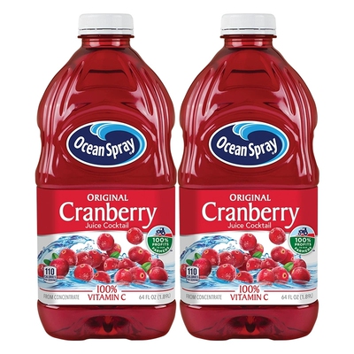 Ocean Spray优鲜沛蔓越莓汁进口果汁节日聚会饮料可调鸡尾酒饮品