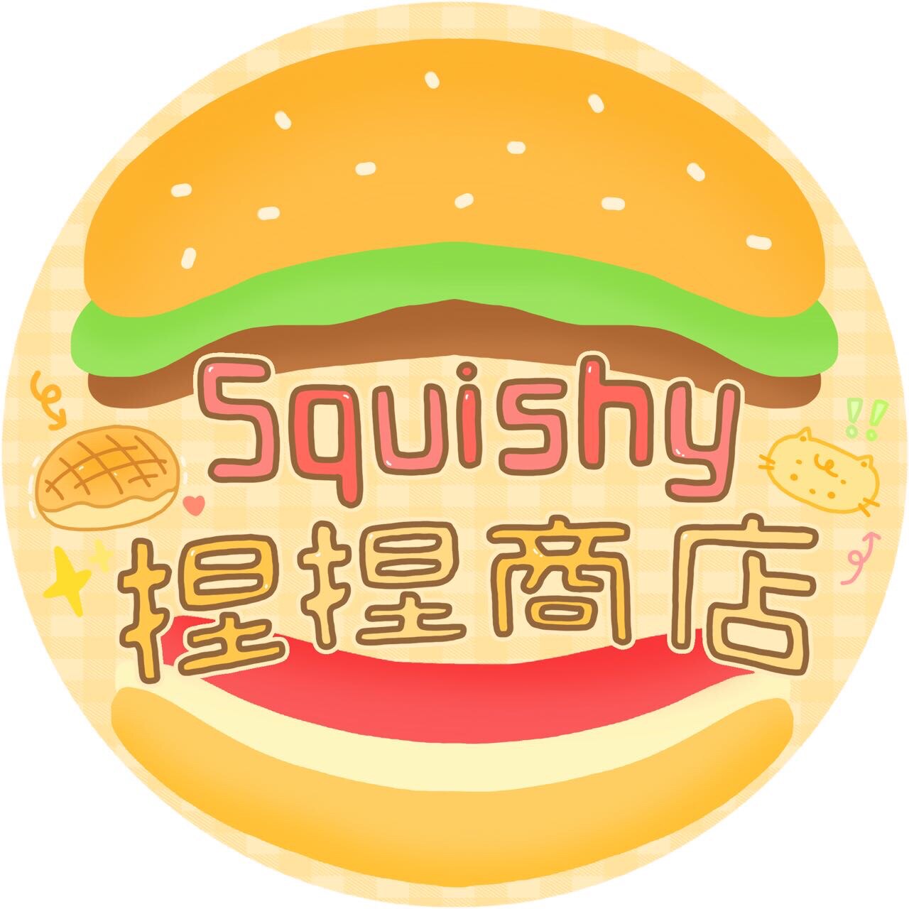 正品潮玩捏捏乐squishy的LOGO