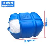 Water platform to build special PE plastic breeding pontoon large floating barrel marine pontoon cage fishing platform