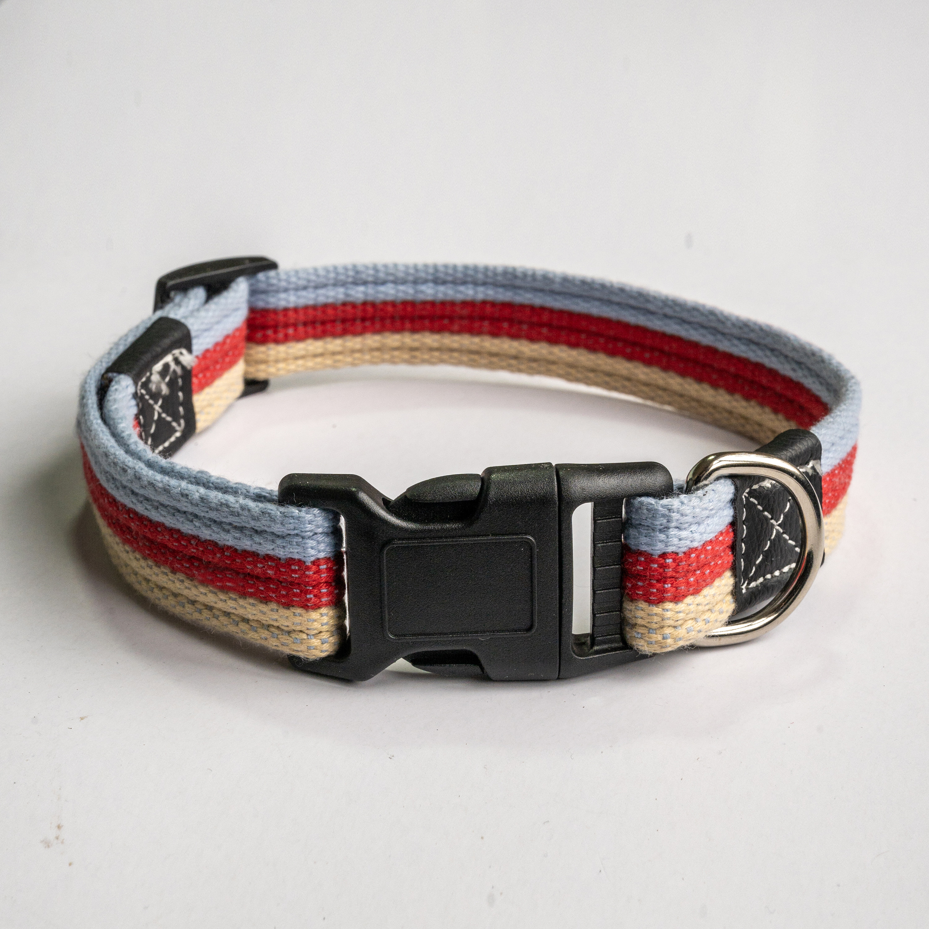 ペット用キャンバス製首輪、犬用首輪、子犬用首輪、調節可能な首輪、猫と犬に適しています。