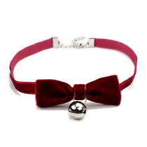 Sex toys velvet bow sexy necklace gothic necklace with bell choker choker necklace choker