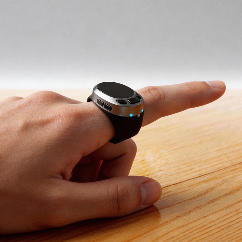 Ring Bluetooth Remote Control Mouse for Fast Forward and Rewind, Page Turning for Novels and Short Videos, Music Up/Down Volume, Screenshot, Lock Screen
