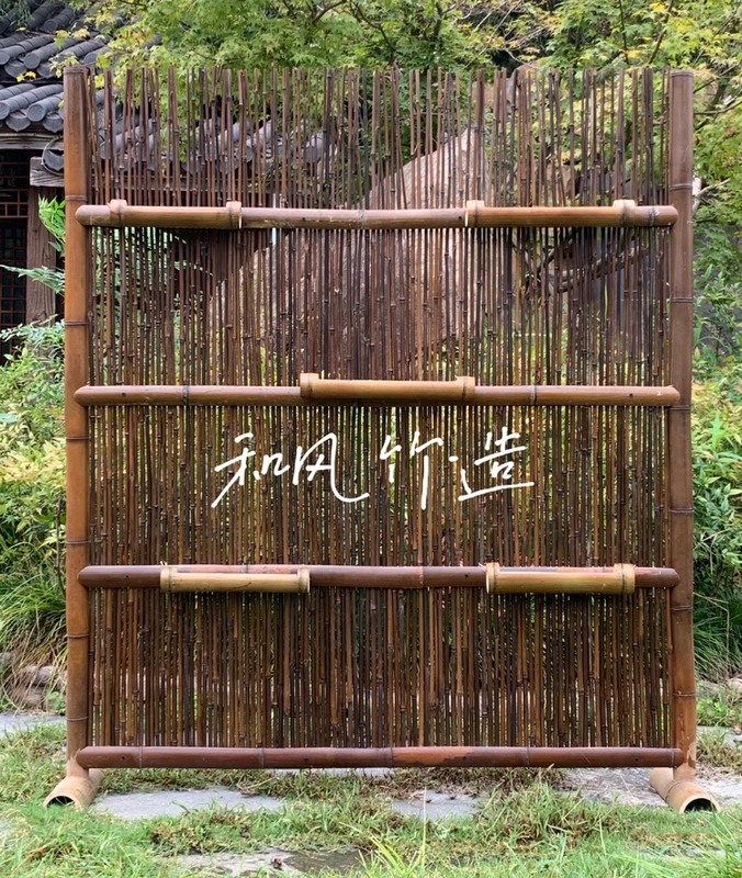 Courtyard Garden Partition, Creative Bamboo Fence, Homestay Villa Balcony Terrace Landscape, Rural Small Fence Decoration Courtyard Garden Partition, Creative Bamboo Fence, Homestay Villa Balcony Terrace Landscape, Rural Small Fence Decoration